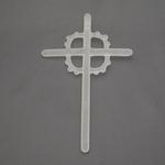 Ornamental Hanging Torchwork Cross, Frosted by Dorian Renando